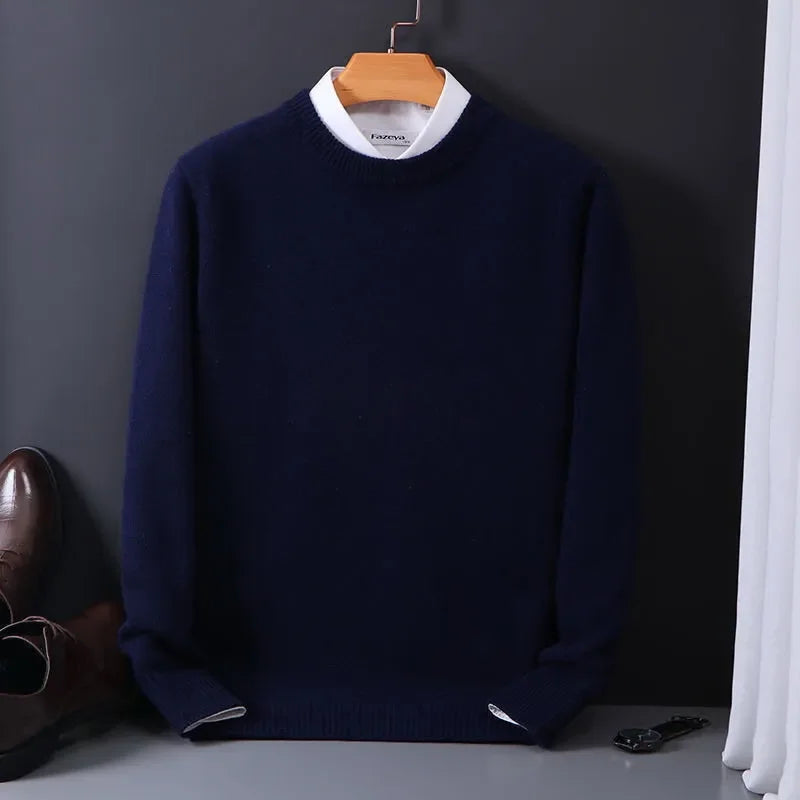 Cashmere Blend Sweater – Men's Soft Knit Pullover | Verano