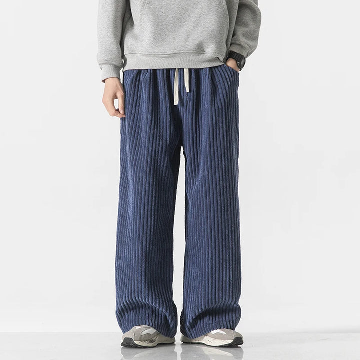 Wide-Leg Trousers Drawstring – Men's Relaxed Fit Casual Pants | Marlowe
