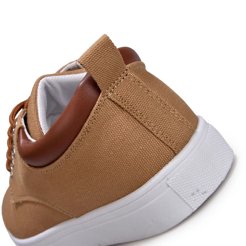 Men's Canvas & Leather Orthopedic Sneakers | Savoni