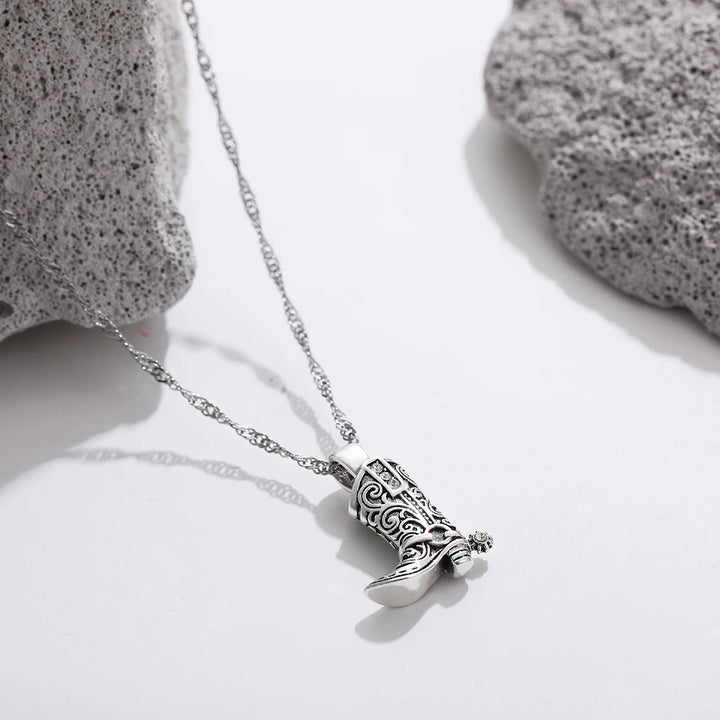 Cowboy Boot Charm Necklace – Gold & Silver Western Jewelry