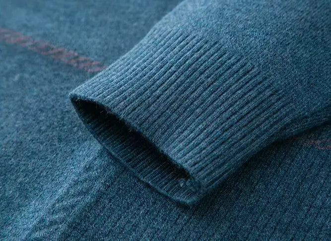 Quarter-Zip Sweater – Men's Wool Blend Knit | Savoni