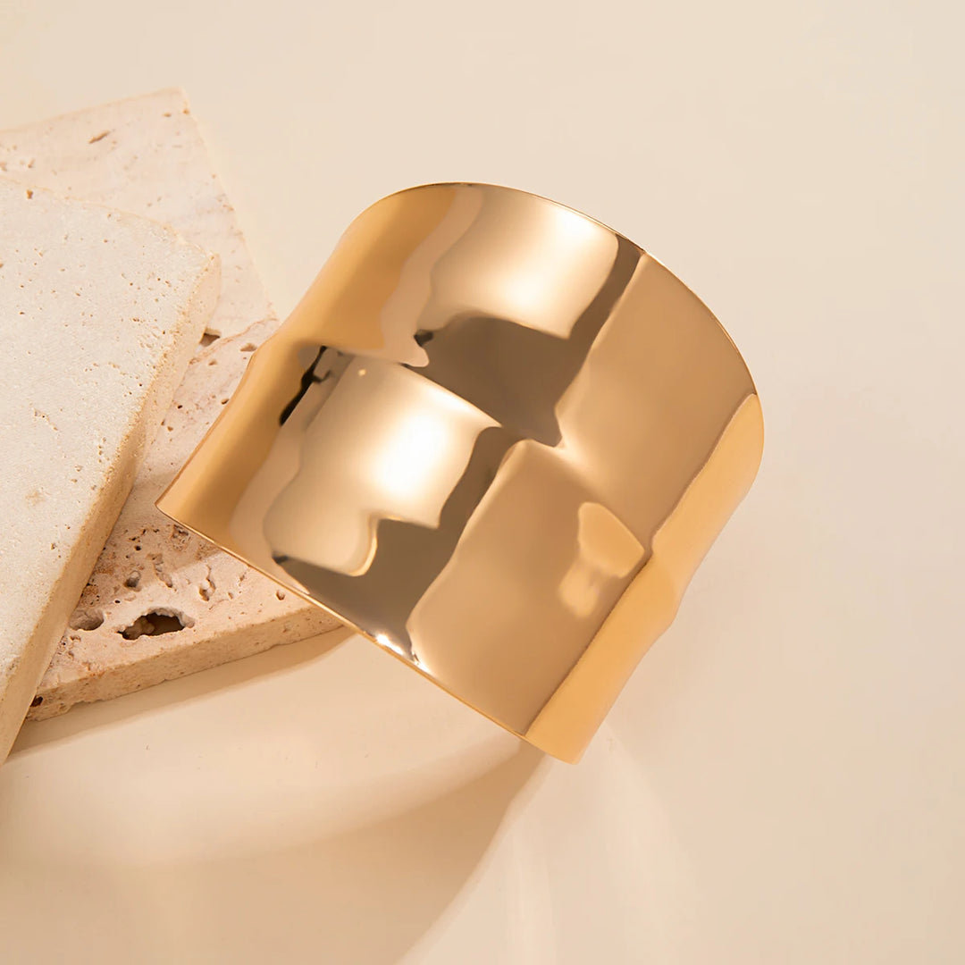 Savona Elara Oversized Sculptural Cuff Bracelet