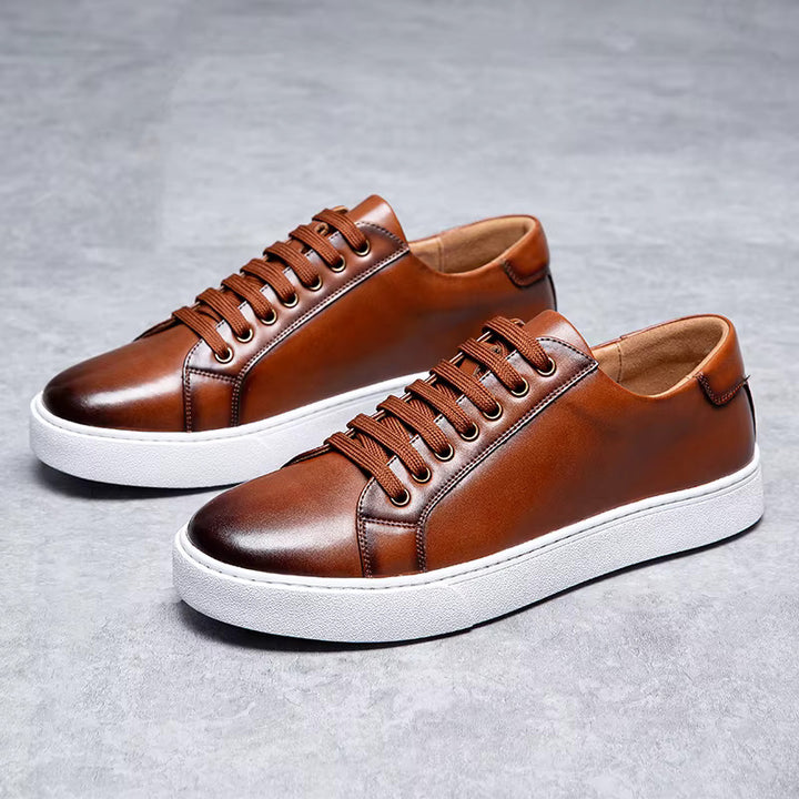 Men's Genuine Leather Sneakers | Savoni