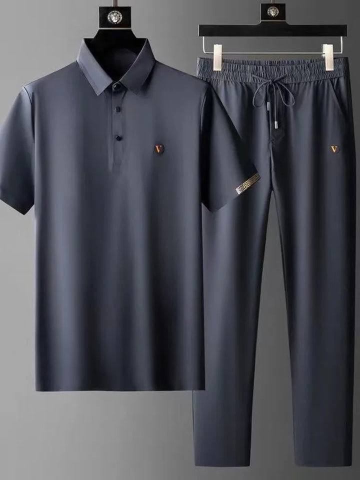 Men's Polo Shirt & Pants Set – Casual 2-Piece Outfit | Verano