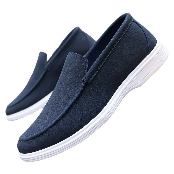 Men's Suede Slip-On Loafers with Orthopedic Footbed | Savoni