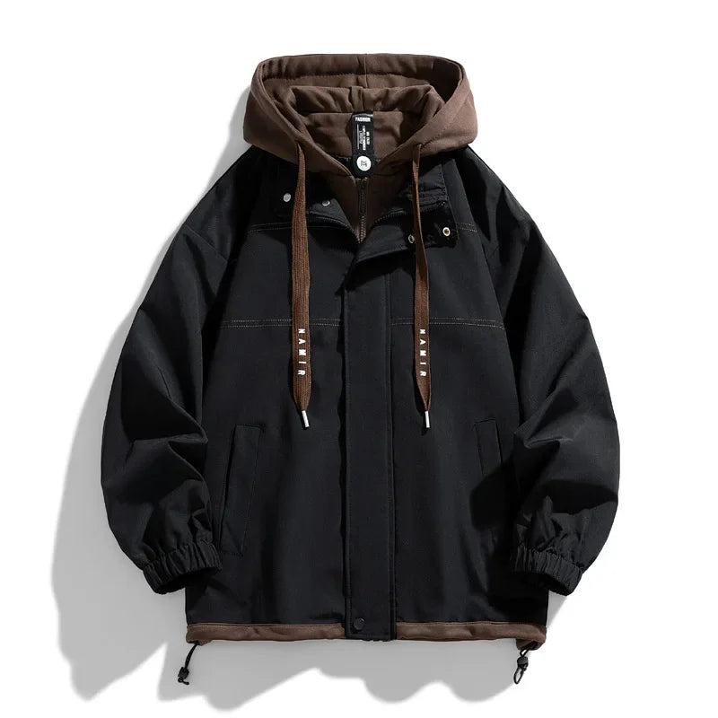 Layered Hooded Jacket – Relaxed Fit For Men | Camden