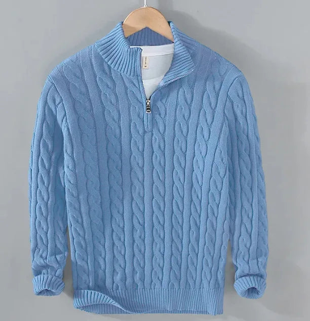 Men's Cotton Half-Zip Sweater | Arden