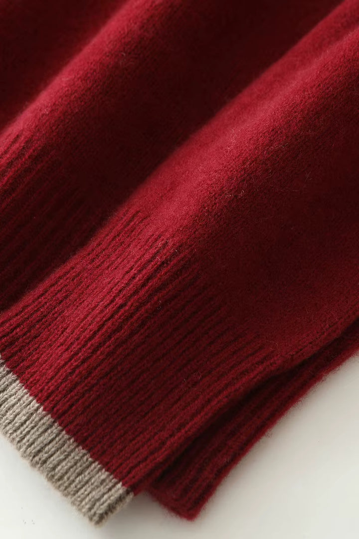 Men's Wool Quarter-Zip Sweater | Savoni