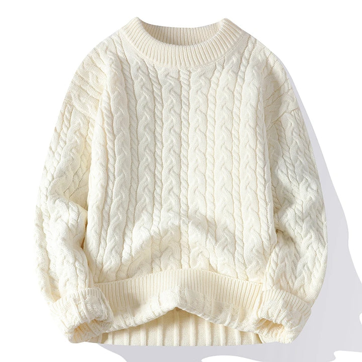 Cable Knit Sweater – Men's Wool Blend Pullover | Arden