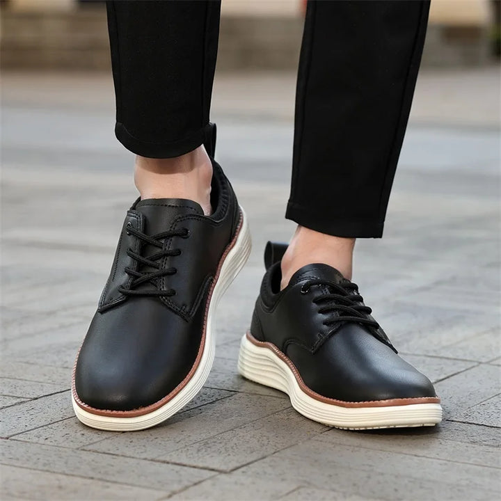 Men's Leather Lace-Up Shoes | Savoni
