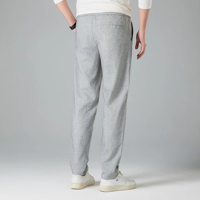 Men's Linen Trousers with Drawstring | Arden