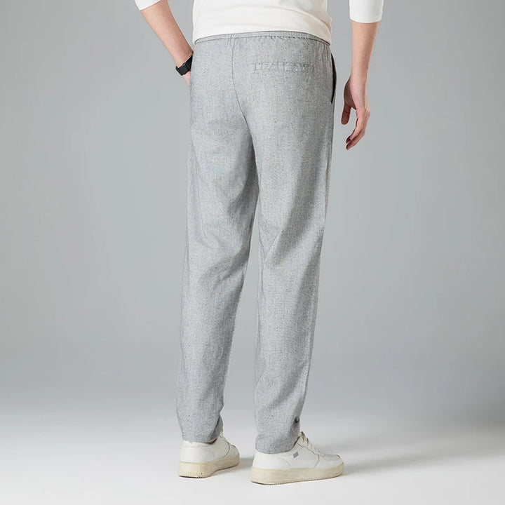 Men's Linen Trousers with Drawstring | Arden