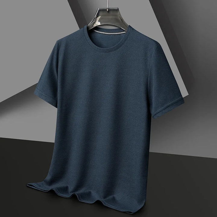 Waffle Knit T-Shirt – Men's Crewneck Casual Tee | Mason