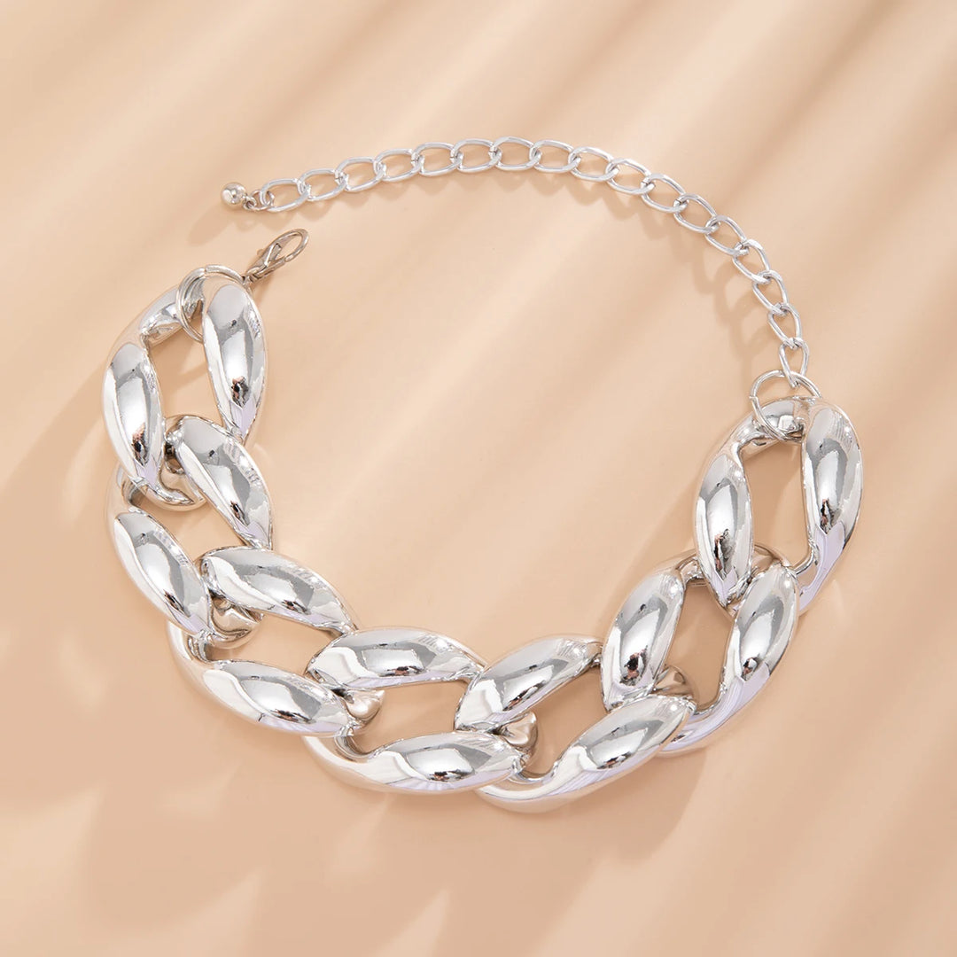 Savona Sculptural Oversized Link Choker Necklace