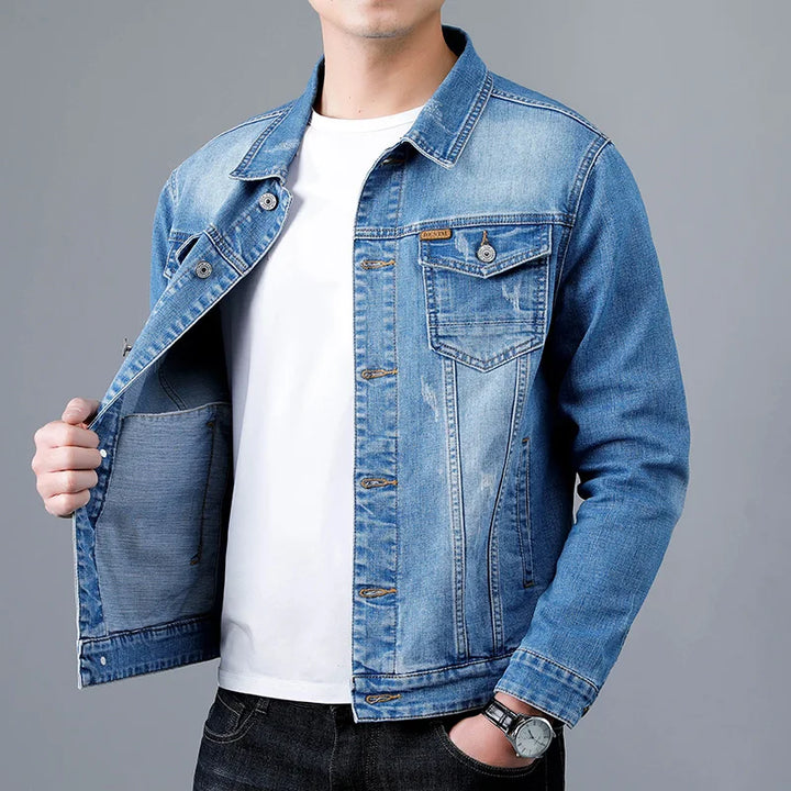 Arden Denim Button-Up Jacket
