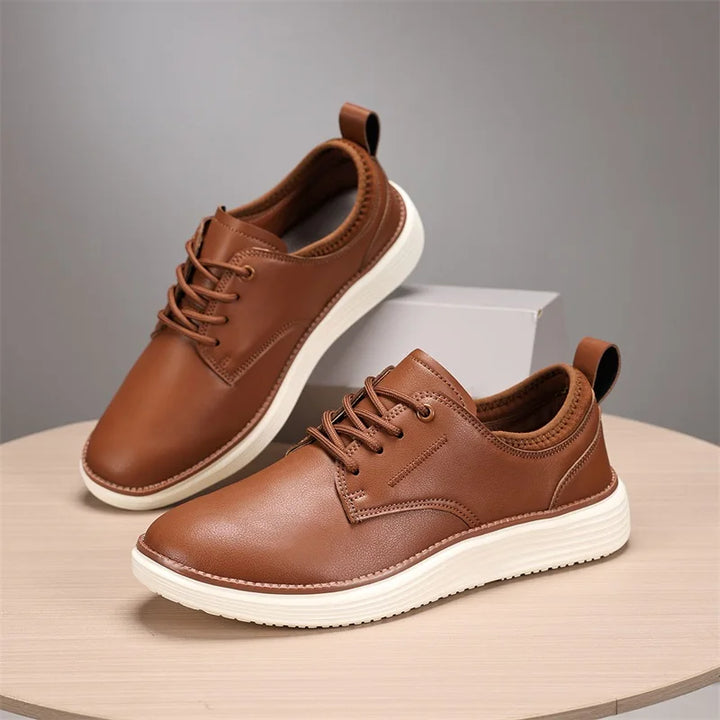 Men's Leather Lace-Up Shoes | Savoni