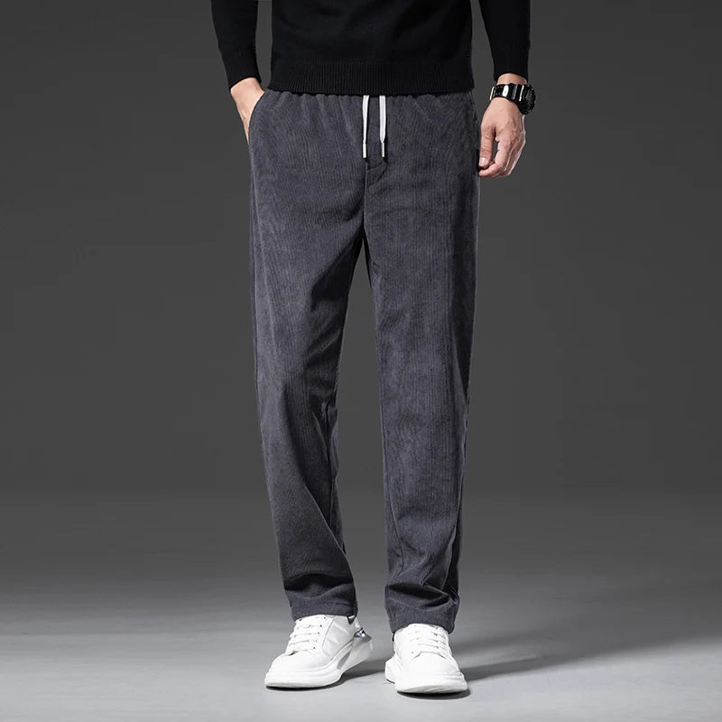 Men's Corduroy Pants with Drawstring | Savoni