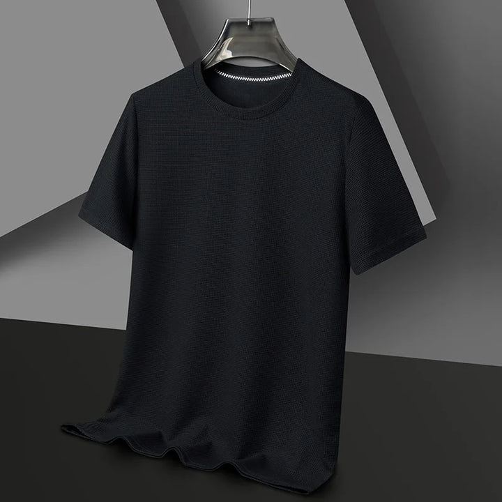 Waffle Knit T-Shirt – Men's Crewneck Casual Tee | Mason