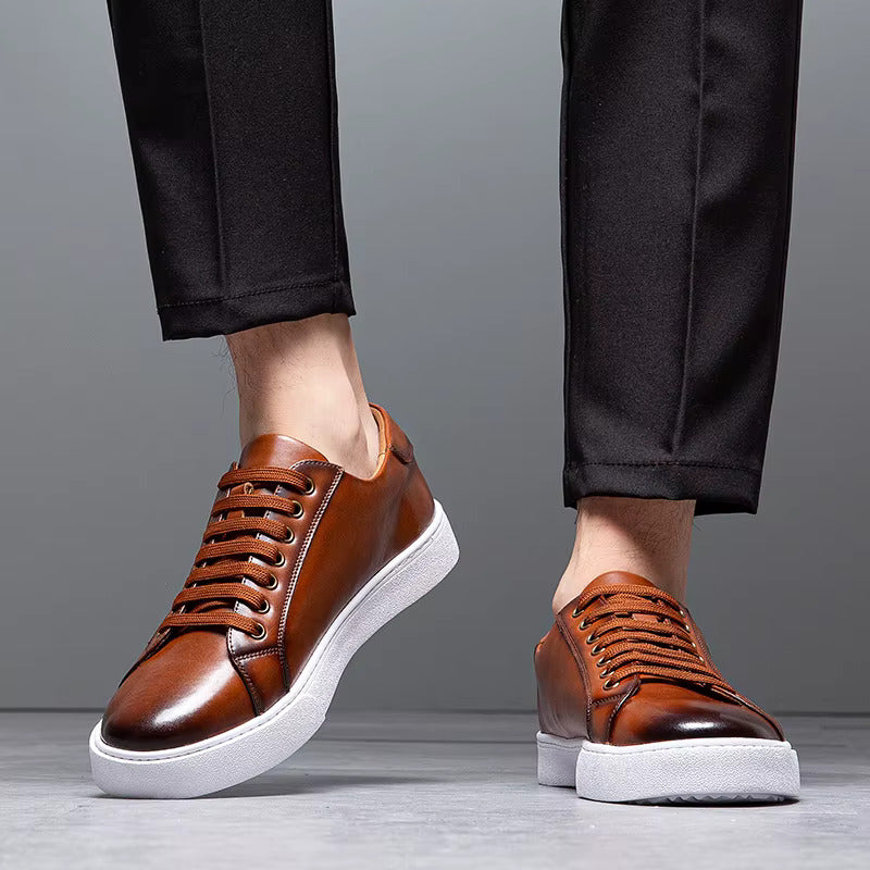 Men's Genuine Leather Sneakers | Savoni