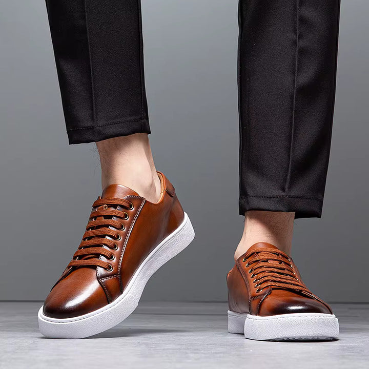 Men's Genuine Leather Sneakers | Savoni