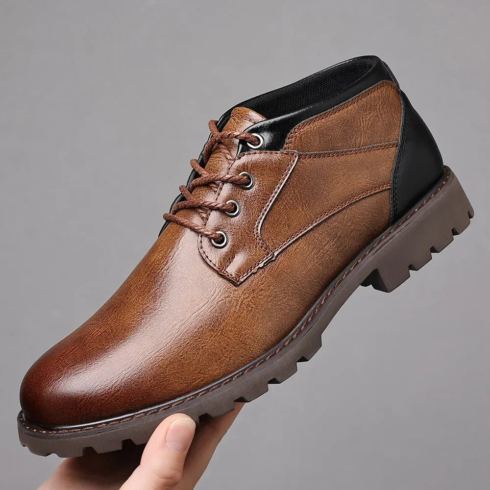 Men's Leather Ankle Boots | Savonti