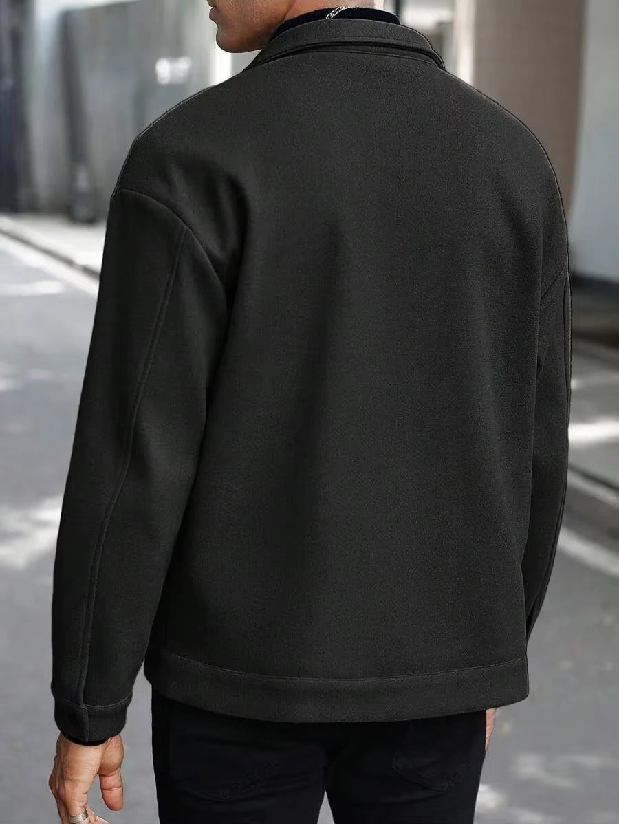 Men's Wool Button-Up Jacket | Savoni