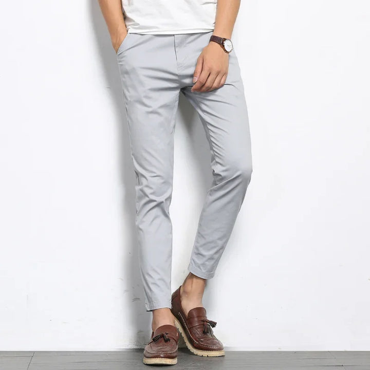 Slim Fit Trousers – Men's Cotton Dress Pants | Savoni