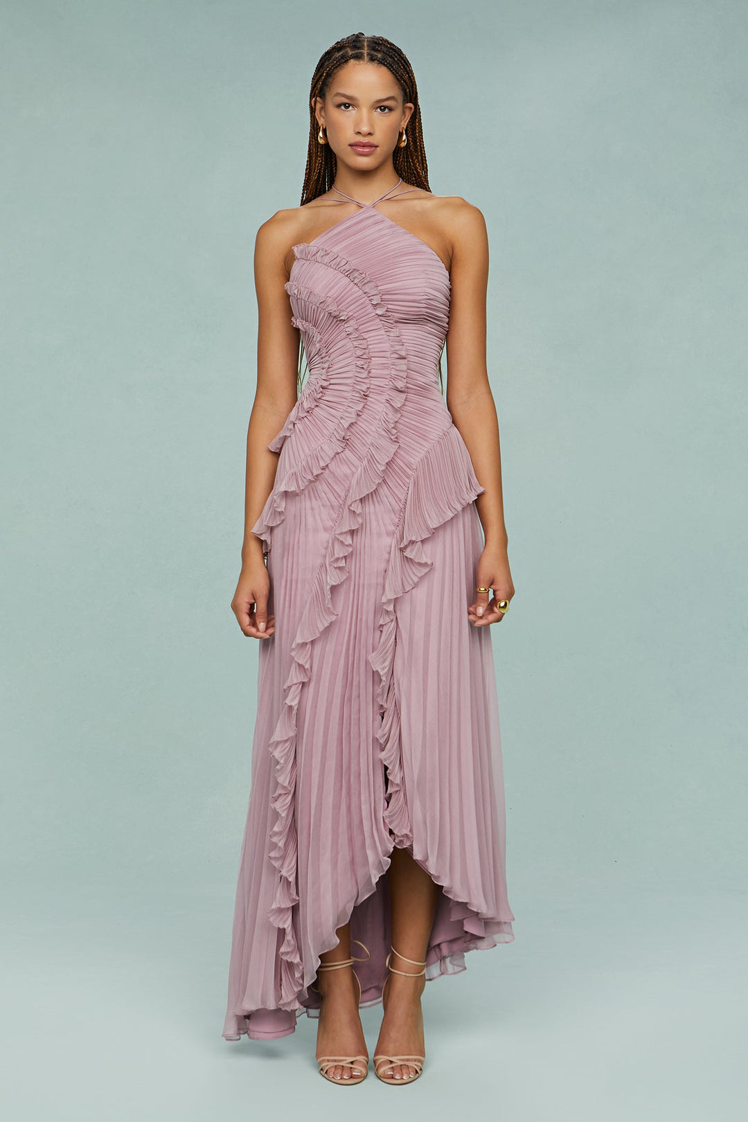 Halter Neck Maxi Dress – Women's Elegant Dress | Celina