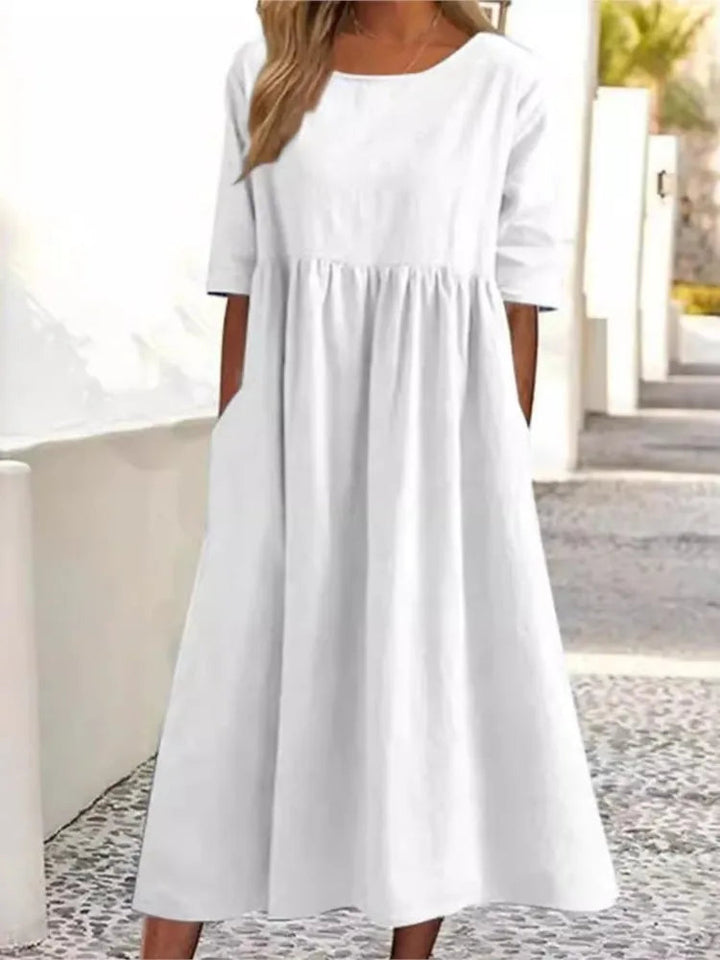 Smocked Maxi Dress – Women's Casual Dress | Elara
