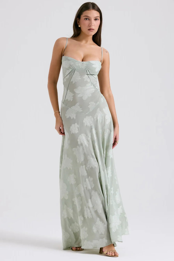 Open Back Maxi Dress – Women's Elegant Dress | Seraphina