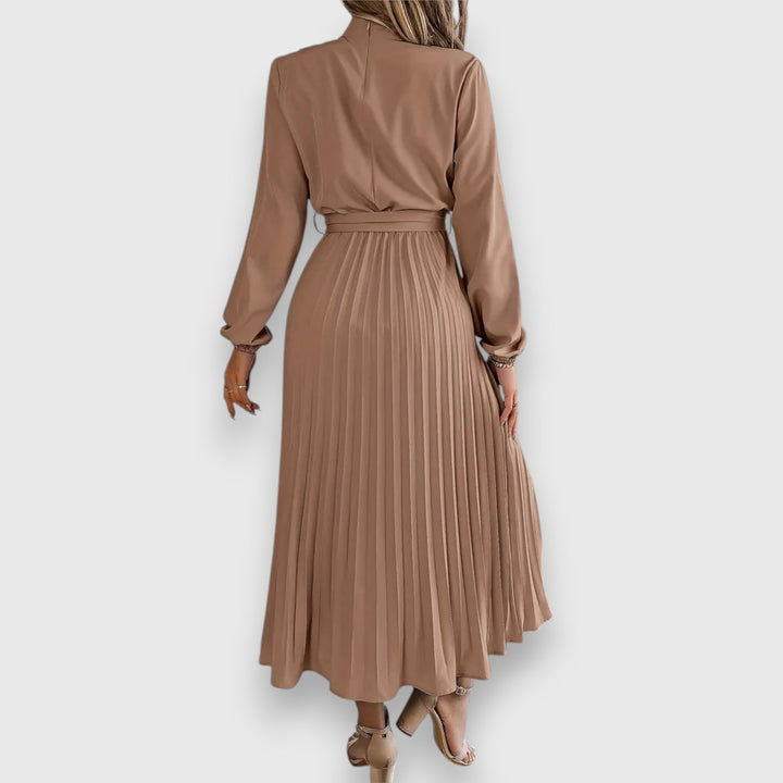 Pleated Midi Dress – Women's Elegant Dress | Valentina