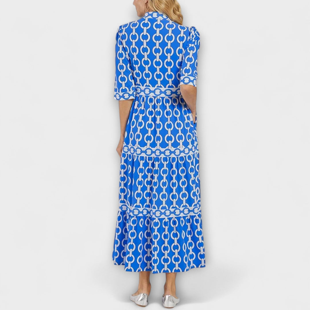 Printed Midi Dress – Women's Elegant Dress | Clarissa