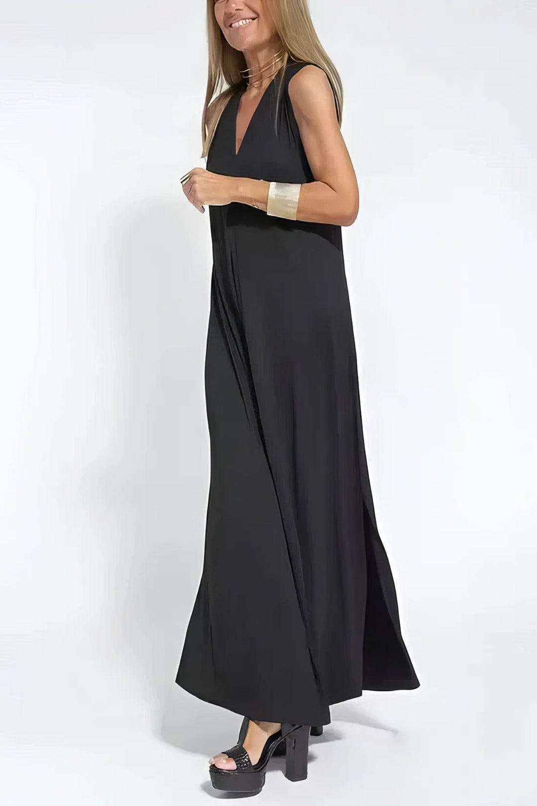 Draped Maxi Dress – Women's Casual Dress | Seraphina