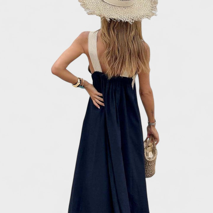 Halter Cross Neck Maxi Dress – Women's Casual Summer Dress | Celeste