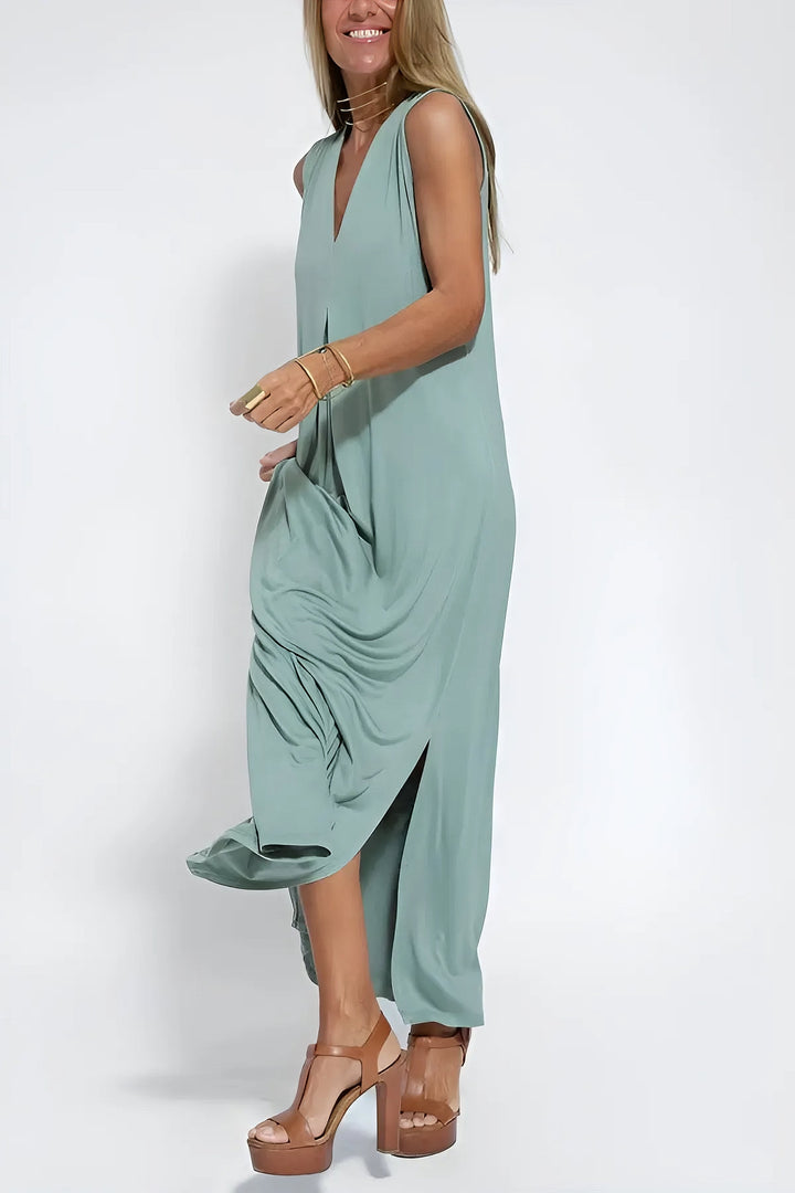 Draped Maxi Dress – Women's Casual Dress | Seraphina