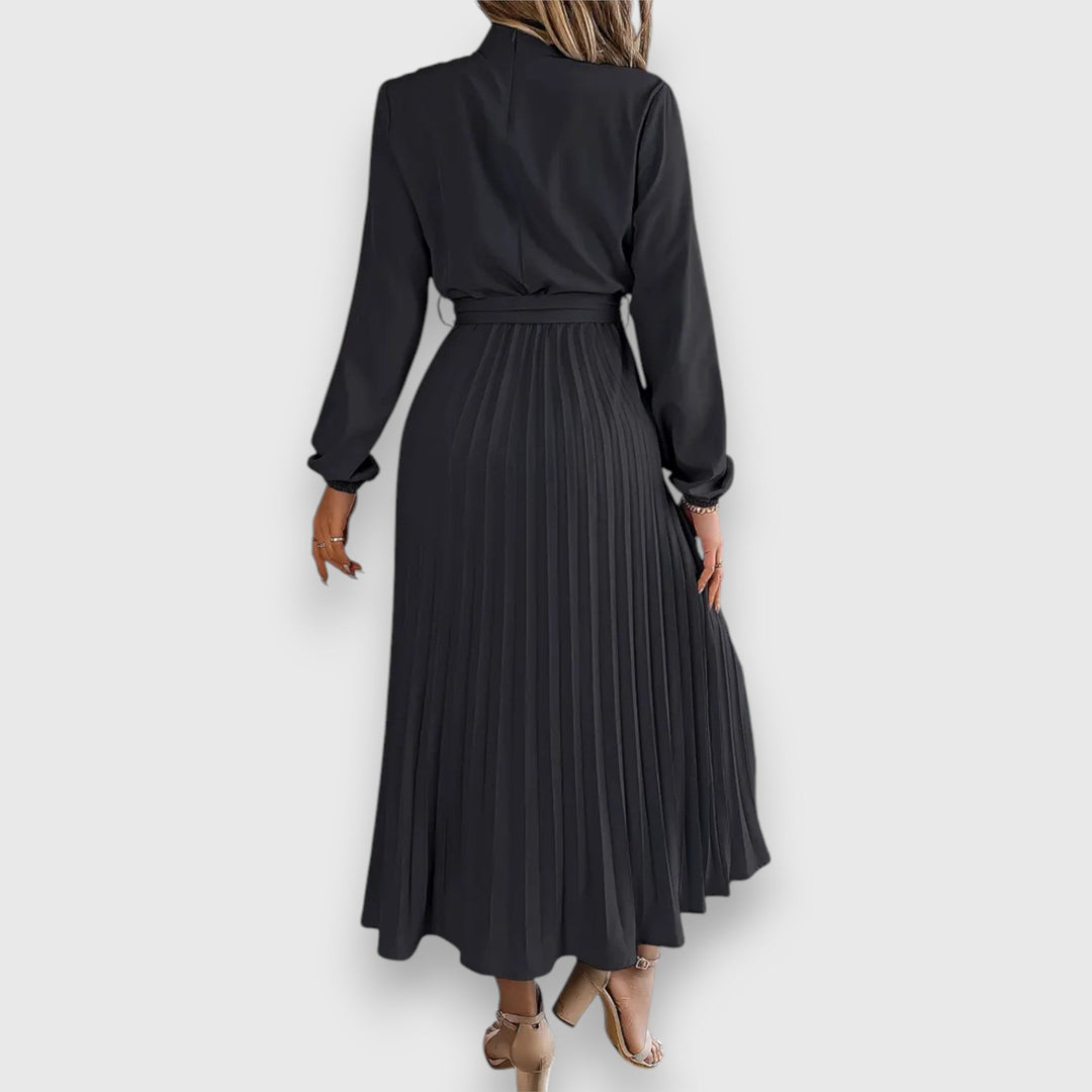 Pleated Midi Dress – Women's Elegant Dress | Valentina