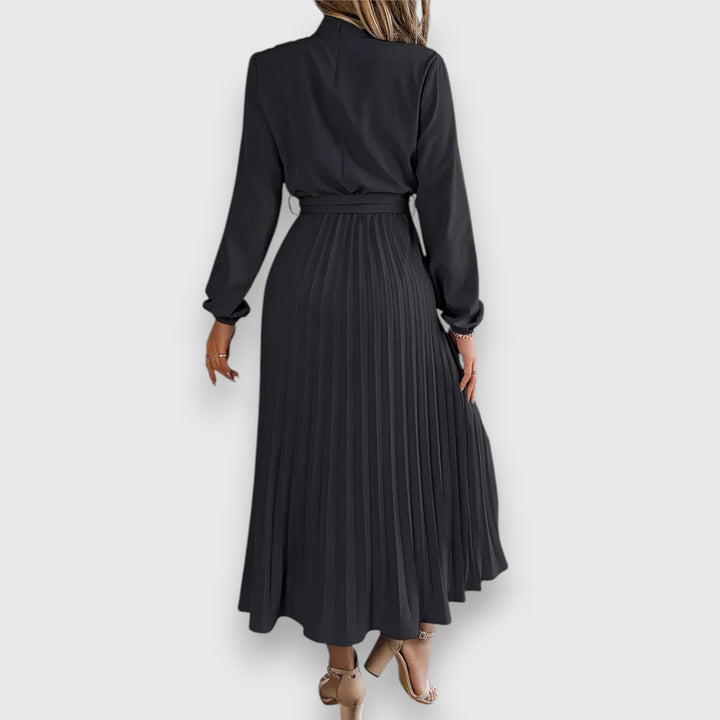 Pleated Midi Dress – Women's Elegant Dress | Valentina