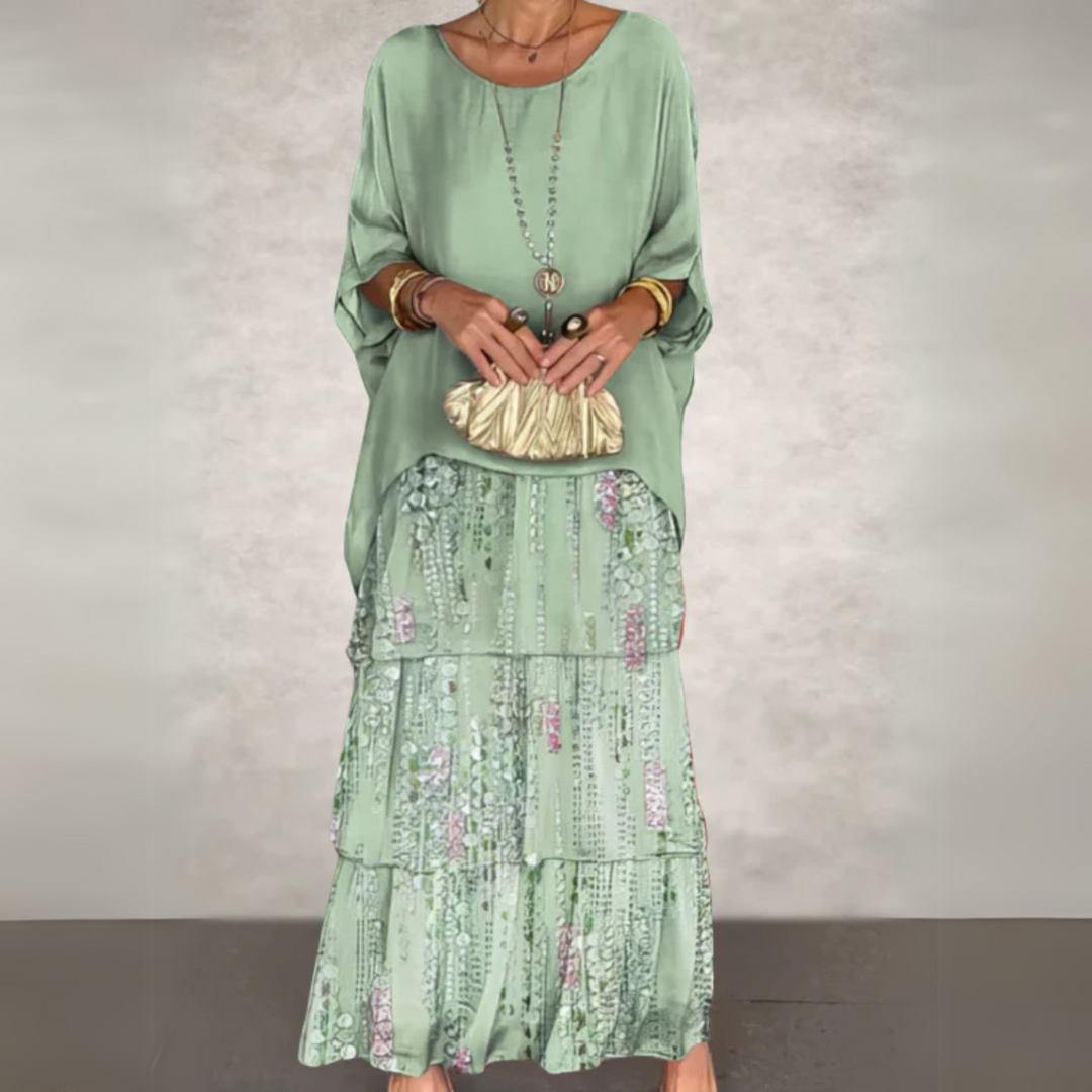 Batwing Sleeve Maxi Dress – Women's Casual Dress | Lorena