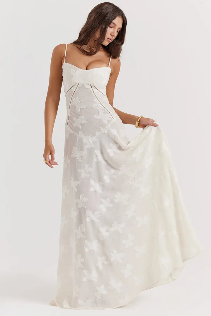 Open Back Maxi Dress – Women's Elegant Dress | Seraphina