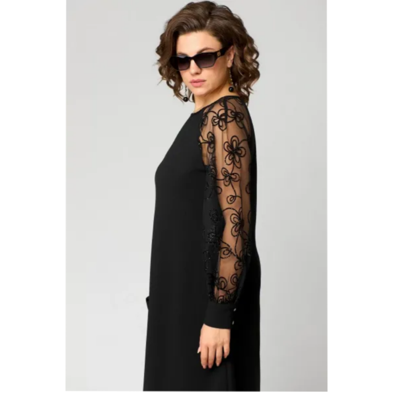 Lace Mesh Midi Dress – Women's Cocktail Dress | Clara