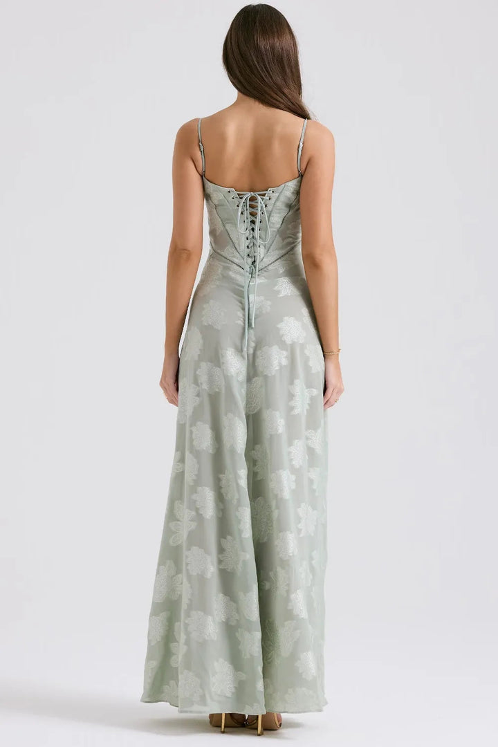 Open Back Maxi Dress – Women's Elegant Dress | Seraphina