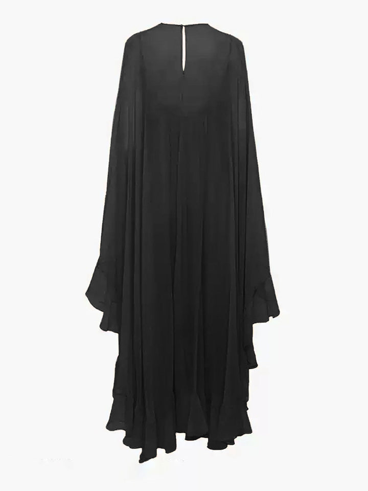 Chiffon Cape Sleeve Maxi Dress – Women's Evening Dress | Elysia