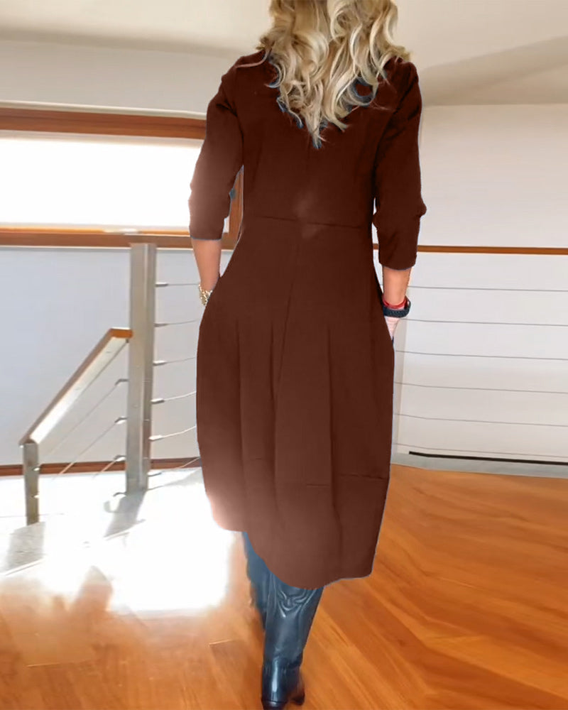 Pocket Midi Dress – Women's Elegant Dress | Callista