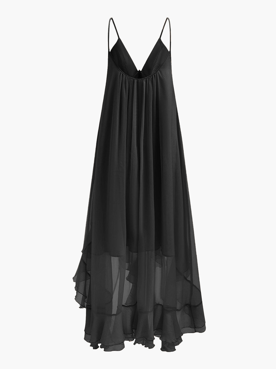 Chiffon Cape Sleeve Maxi Dress – Women's Evening Dress | Elysia