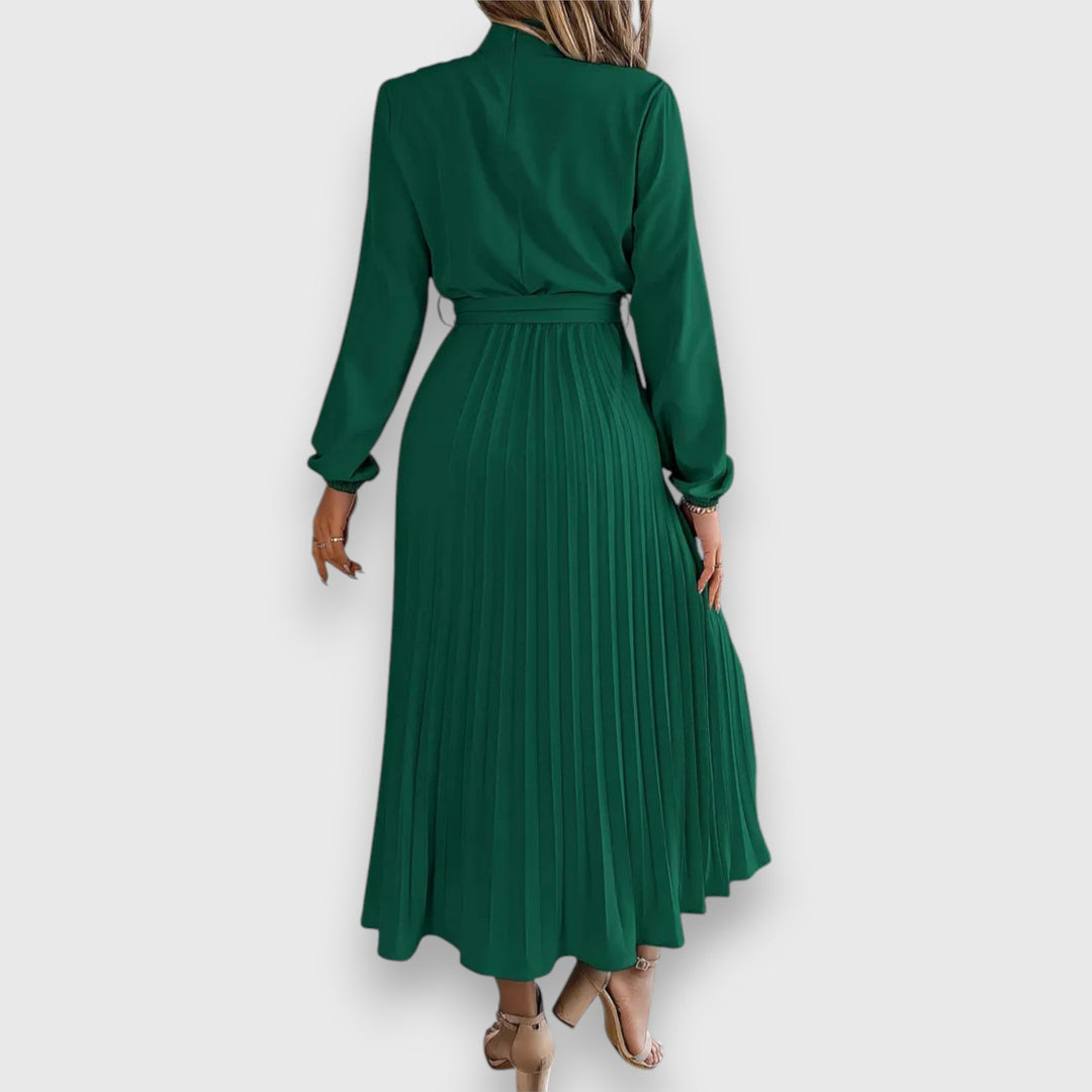 Pleated Midi Dress – Women's Elegant Dress | Valentina