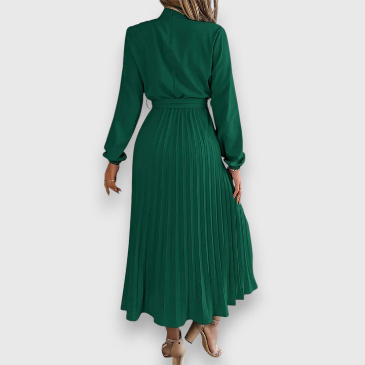 Pleated Midi Dress – Women's Elegant Dress | Valentina