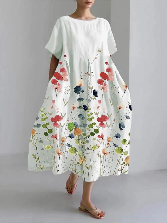 Floral Maxi Dress – Women's Casual Summer Dress | Elara