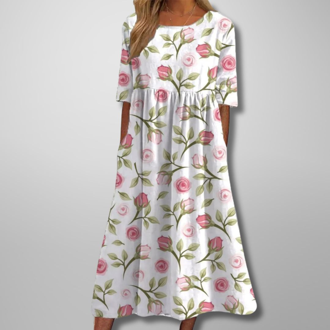 Floral Maxi Dress – Women's Casual Summer Dress | Amara