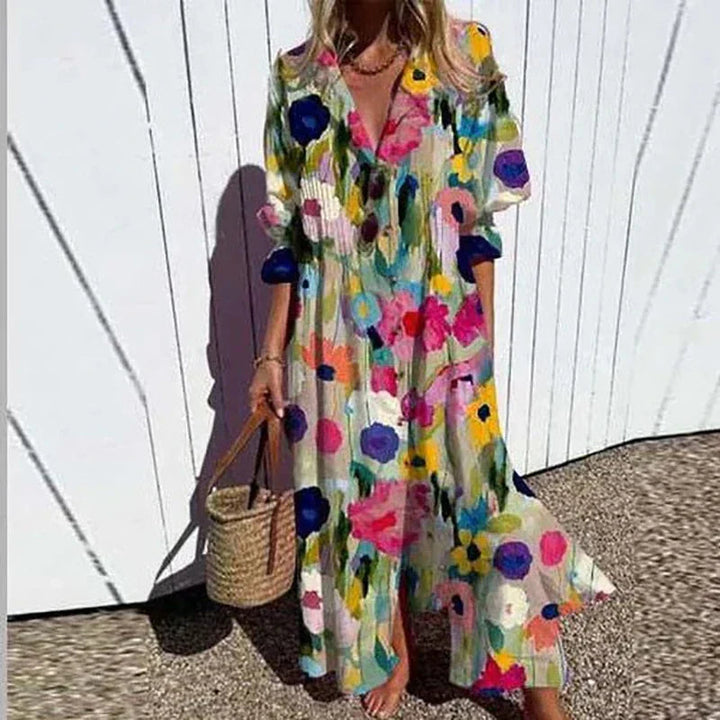 Boho Lace Maxi Dress – Women's Casual Summer Dress | Seraphina