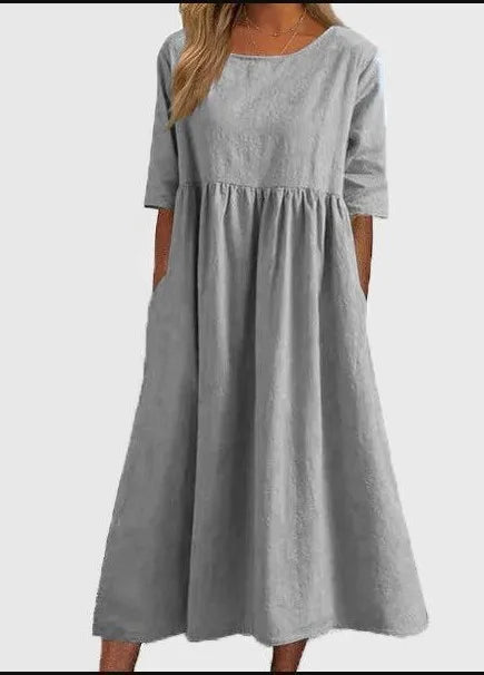 Smocked Maxi Dress – Women's Casual Dress | Elara